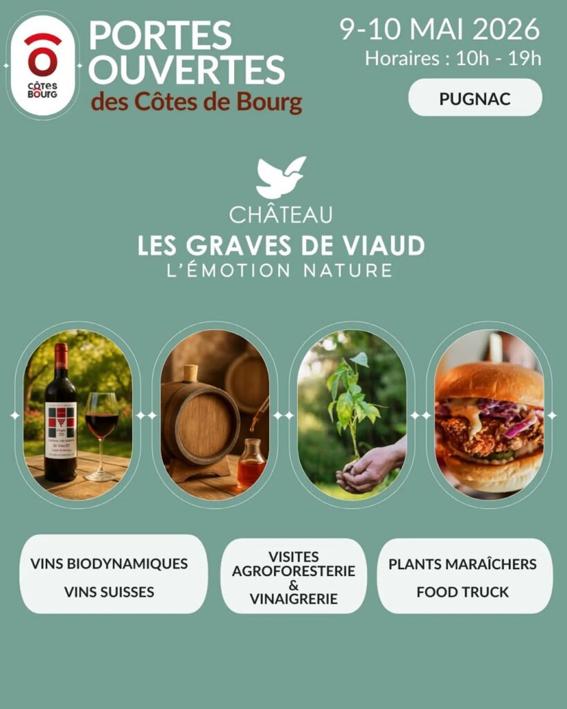 visuel Portes Ouvertes Château Les Graves de Viaud (mai 2026)